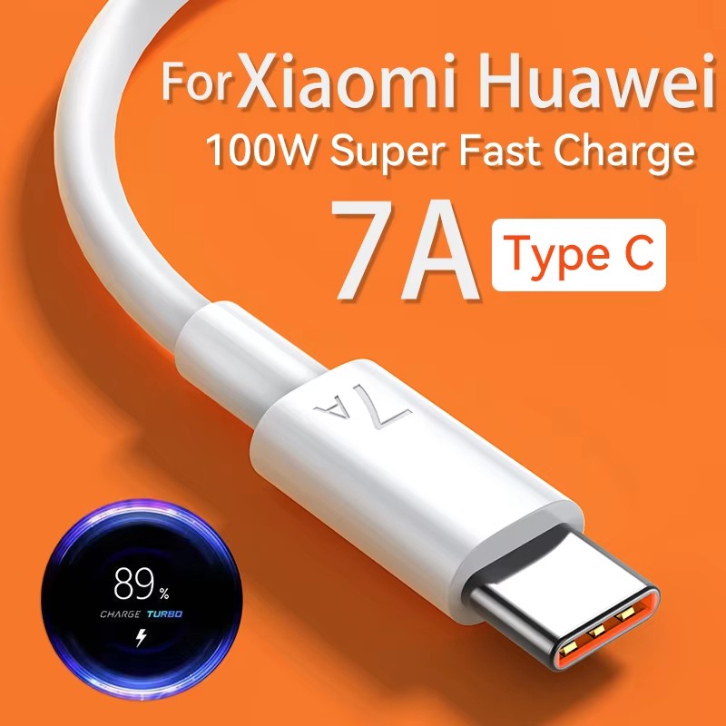 Huawei Mate 60 - 7A 100W Supersnelle oplaadkabel, type C,